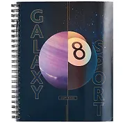 Тетрадь в клетку Listoff, "Космический спорт", 96 листов, в ассортименте