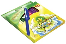 Пластилин «Пчелка», 10 цветов, 123 г, восковой, ГАММА