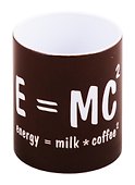 Кружка E=MC (Energy=milk*coffee) (керамика) (330мл) (коробка) - 0