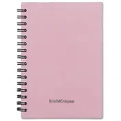 Записная книжка А6 80л кл. "Candy" серебрян.перламутр, пласт.обл., спираль, ErichKrause