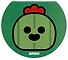 Блокнот 40 листов в клетку "Brawl Stars" фигурный, скрепка, в ассортименте - 0