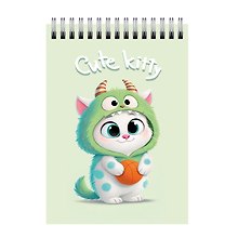Блокнот А7 60л "Cute Kitty.2" гребень