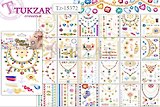 Набор для творчества Tukzar, Флэш Тату 26,5*14,5см, 12 дизайнов в ассортименте TZ 15372