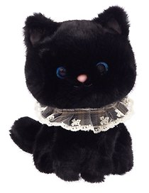 Мягкая игрушка Котик с воротником (черный) (23см) (12-81223-202604_09)