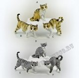 Фигурка декоративная Коты (157419) (16х7х15) (6 видов)