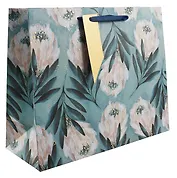 Пакет А4 32*26*12 "Blue flowers" жен., бум.мат.ламинат