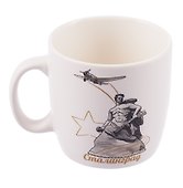 Кружка фарфор маленькая Волгоград (Черно-белая) (180мл) (060-7-80-BL) - 1