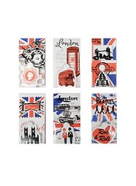 Листочки для записей Лондон с кнопкой в дисплее (5,5х10) (12025800)