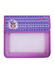 Папка для тетрадей А5 "Совушка" 1отд., липучка, пластик, инд.уп.