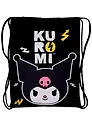 Мешок для сменной обуви "Kuromi", черный, 36 х 47 см