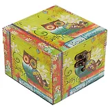 Шкатулка Сова на желтом Happy (12х12х9) (МДФ) 12-06654-DH3016-4