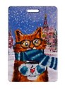 Картхолдер «Москва. Котик в шарфе»