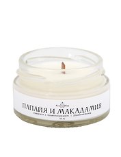 Свеча ароматическая в стеклянной баночке Папайя и макадамия (50 мл) (439004789) (AromaWax)