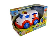 Машинка музыкальная Скорая помощь (11016) (B976095R) (со светом) (батарейки) (коробка)