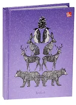 Записная книжка А6 80л "Графика. Животные" 7БЦ, глянц. лам., Listoff