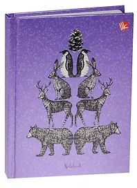 Записная книжка А6 80л "Графика. Животные" 7БЦ, глянц. лам., Listoff