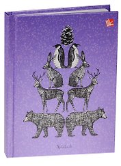 Записная книжка А6 80л "Графика. Животные" 7БЦ, глянц. лам., Listoff