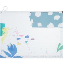 Папка на молнии А4 «Leaves and flowers», с расширением, в ассортименте
