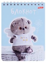 Блокнот А6 40 листов клетка "Кот Басик"
