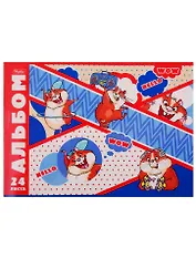 Альбом для рисования Hatber, "Ассорти", А4, 24 листа, на скобе