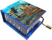 Муз.шкатулка фольга Спас-Дворцовая-Мосты (К Элизе) цв.синий