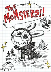 The Monsters. Тетрадь в клетку общая (Лабубу и лягушонок, А5, 48 л.)