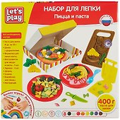Набор для лепки ТМ Let`s play/Лэтс плэй Пицца и паста, 25см 36737 - 1