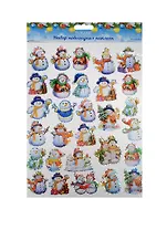 Набор новогодних наклеек ассорт. (Tz-13052) (20х26см) (Christmas collection) (3+) (упаковка)