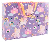 Пакет А3 46*33*10 "Радужный единорог" дет., бум.мат.ламинат