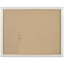 Рама со стеклом, белая с золотом, 35 х 45 см