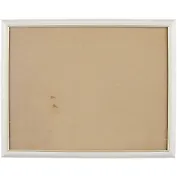 Рама со стеклом, белая с золотом, 35 х 45 см