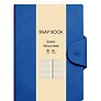 Книга для записей А4 80л лин. "Snap book. No 4" иск.кожа, магн.клапан с термотиснением, скругл.углы, ляссе, инд.уп.