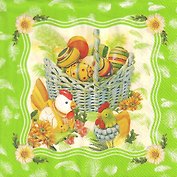 Салфетки Daisy бум. сервировочные Пасха (SDWL001201) (33х33) (20шт) (3сл)