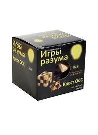 Головоломка Игры разума Крест ОСС (292825) (дерево) (3+) (коробка)