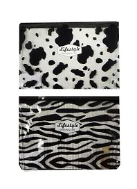 Папка на молнии B5 «Animal print», прозрачная, в ассортименте