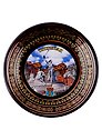 Магнит-тарелка Волгоград Георг.лента-Родина мать (фарф D7 цв. Черный)