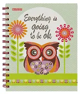 Тетрадь в клетку Marker Arte, "Совы", 100 листов, в ассортименте