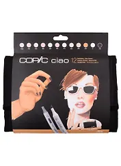 Набор маркеров Copic Ciao телесные тона, 12 цветов, в пенале
