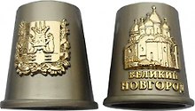 Наперсток "Великий Новгород" цвет хром матовый