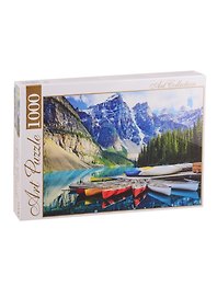 Пазл Горное озеро и лодки Artpuzzle 1000 элементов ГИАП1000-4436