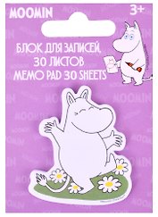 Блок для записей 30 листов "Муми-тролли" фигурный