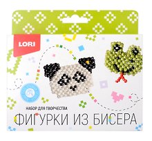 Фигурки из бисера. "Панда, лягушонок". Набор для творчества