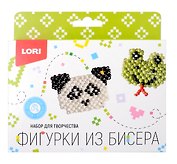 Фигурки из бисера. "Панда, лягушонок". Набор для творчества