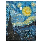 Папка -конверт «Звездная ночь» А6 на кнопке, вертикальная - 0