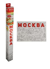 Карта-Раскраска. Москва. 101х69 см. ГЕОДОМ