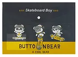 Папка-конверт А4 на кнопке "A cool bear" 