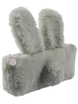 Пенал-косметичка из искусственного меха с подкладкой "Rabbit", светло-серый, Yoi