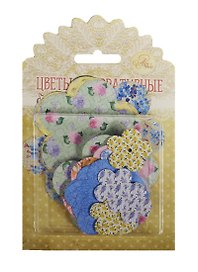 Набор декор. цветов бум. Мелодия души (1217006) (30шт.) (6х6см/4,5х4,5см/2,5х2,5см) (Арт Узор) (3+) (блистер)