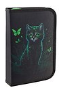 Пенал 1 отделение "Мистический кот" 20*13 см