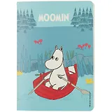 Записная книжка Moomin "Муми-тролль на лодке", А6, 32 листа, клетка